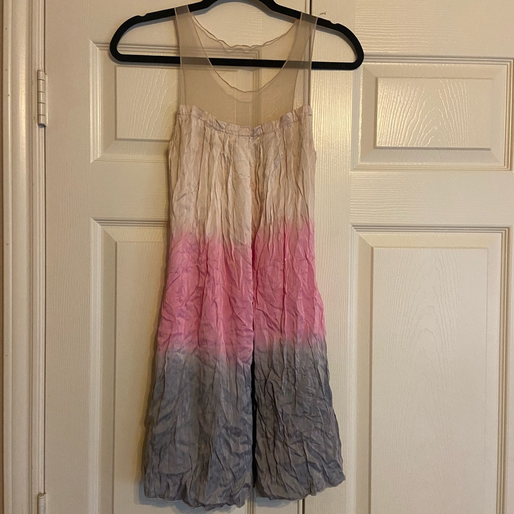 Laquette silk dress